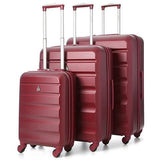 Aerolite Hard Shell Suitcase Complete Luggage Set (Cabin + Medium + Large Hold Luggage Suitcase) - Packed Direct UK