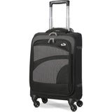 Aerolite Lightweight 55cm 4 Wheel Travel Carry On Hand Cabin Luggage Suitcase Navy Blue Plum Approved for easyJet British Airways Ryanair and More