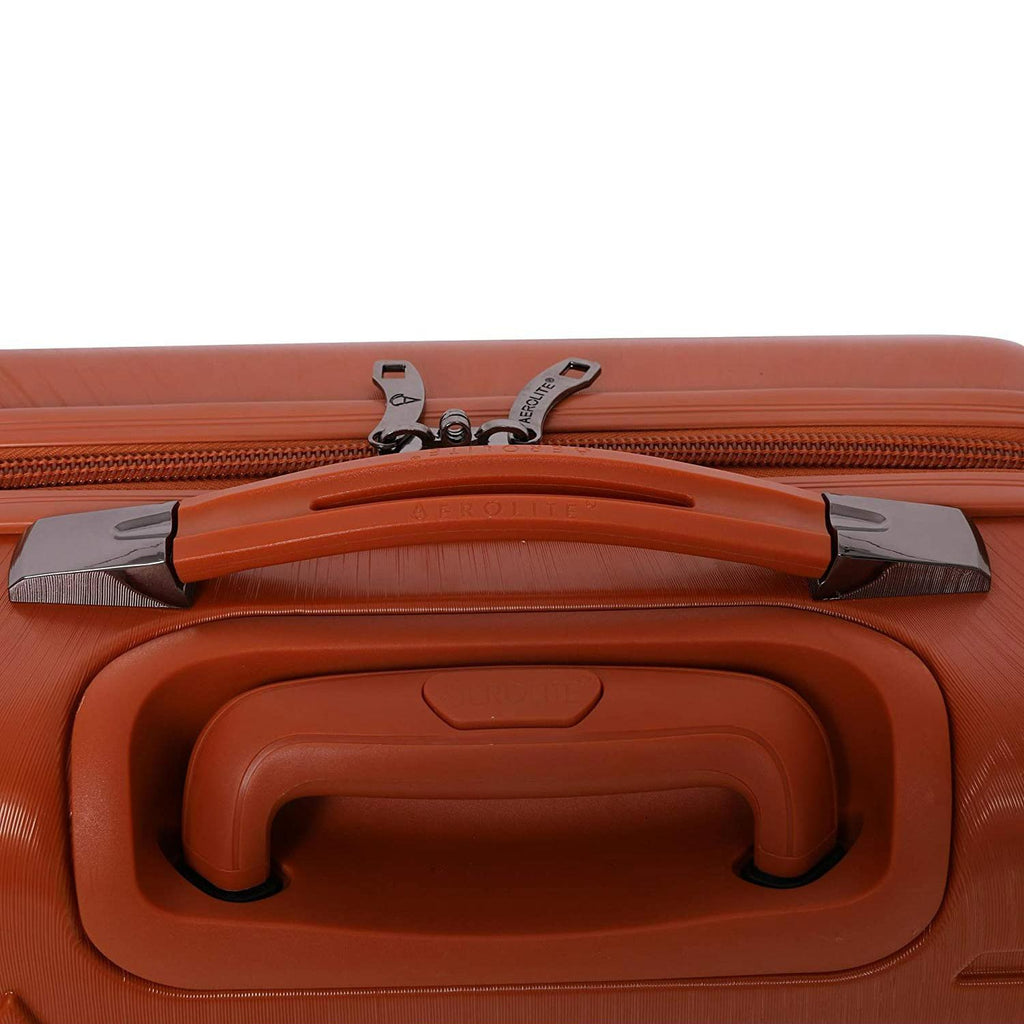 Aerolite Lightweight ABS Hard Shell 8 Wheel 3 Piece Luggage Suitcase