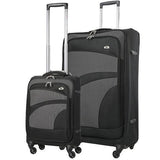 Aerolite Lightweight Soft Shell Complete Luggage Set (Cabin + Medium + Large Hold Luggage Suitcase) | 4 Wheels - Packed Direct UK