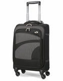 Aerolite Lightweight Soft Shell Complete Luggage Set (Cabin + Medium + Large Hold Luggage Suitcase) | 4 Wheels - Packed Direct UK