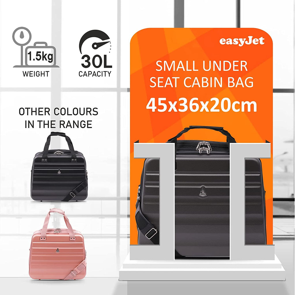Aerolite New Summer 2022 Easyjet Maximum Size 45x36x20cm Hand Cabin Luggage Approved Hard Shell Travel Carry On Holdall Shoulder Under Seat Flight Bag with 2 Year Warranty - Packed Direct UK