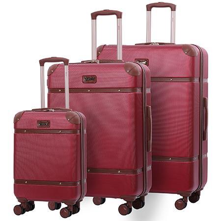 Aerolite Vintage Classic (55x35x20cm) Lightweight Hard Shell Cabin Hand Luggage, Retro Styling With A Modern Twist - Packed Direct UK