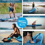 AQUA SPIRIT Blitz 10’8 & 12' PREMIUM iSUP Inflatable Stand up Paddle Board & Kayak with Top Accessories, Made From Premium Material, All Inclusive Package, 2 Years Of Warranty - Packed Direct UK