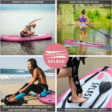 AQUA SPIRIT Splash iSUP 9’ long Inflatable Stand up Paddle Board for Beginners/Intermediate with Backpack, Leash, Paddle, Changing Mat & Waterproof Phone Case - Packed Direct UK
