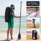 AQUA SPIRIT Splash iSUP 9’ long Inflatable Stand up Paddle Board for Beginners/Intermediate with Backpack, Leash, Paddle, Changing Mat & Waterproof Phone Case - Packed Direct UK