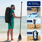 AQUA SPIRIT Tempo 10' iSUP Inflatable Stand up Paddle Board for Adult Beginners/Intermediate with Backpack, Leash, Paddle, Changing Mat & Waterproof Phone Case - Packed Direct UK