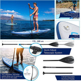 AQUA SPIRIT Tempo 10'/10'6" iSUP Inflatable Stand up Paddle Board for Adult Beginners/Intermediate with Backpack, Leash, Paddle, Changing Mat & Waterproof Phone Case - Packed Direct UK