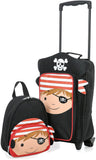 Childrens Kids Luggage Carry on Suitcase Travel Luggage Trolley and Backpack Set (Pirate Trolley/Backpack) - Packed Direct UK