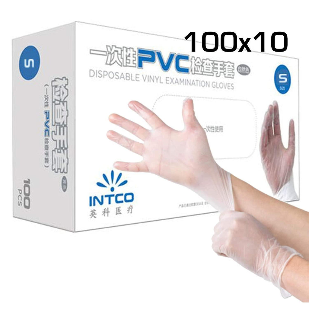 Clear Disposable Vinyl Medical Examination Gloves AQL 1.5 Powder & Latex Free (1000) - Packed Direct UK