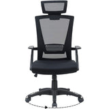 Olsen & Smith Ergonomic Mesh Office Desk Operator Chair Swivel PC Computer Office Chairs with Arms and Back Support for Home & Office Use for Adults Black