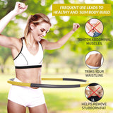GRADE-A Sport24 Weighted Gym Hula Hoop Fitness Exercise Ring 0.9KG Soft & Adjustable Kids/Adult - Packed Direct UK
