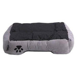 Hoppa (61x48x16cm) Soft Rectangular Dog Bed - Cream - Packed Direct UK