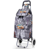 Hoppa Lightweight Shopping Trolley 2021 Model Folding 2 Wheel Large Capacity Shopper, 47 Liter - Packed Direct UK