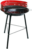 Kingfisher 14in Round Circular Steel Portable Home Garden BBQ Barbeque Grill - Packed Direct UK