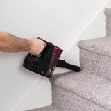 Kleeneze KL0737 2 in 1 Cordless Hand Vac with Aluminium Extension Tube | Crevice, Upholstery Brush Tool Included |22.2 V | 600 ml | Purple/Black, Stick - Packed Direct UK