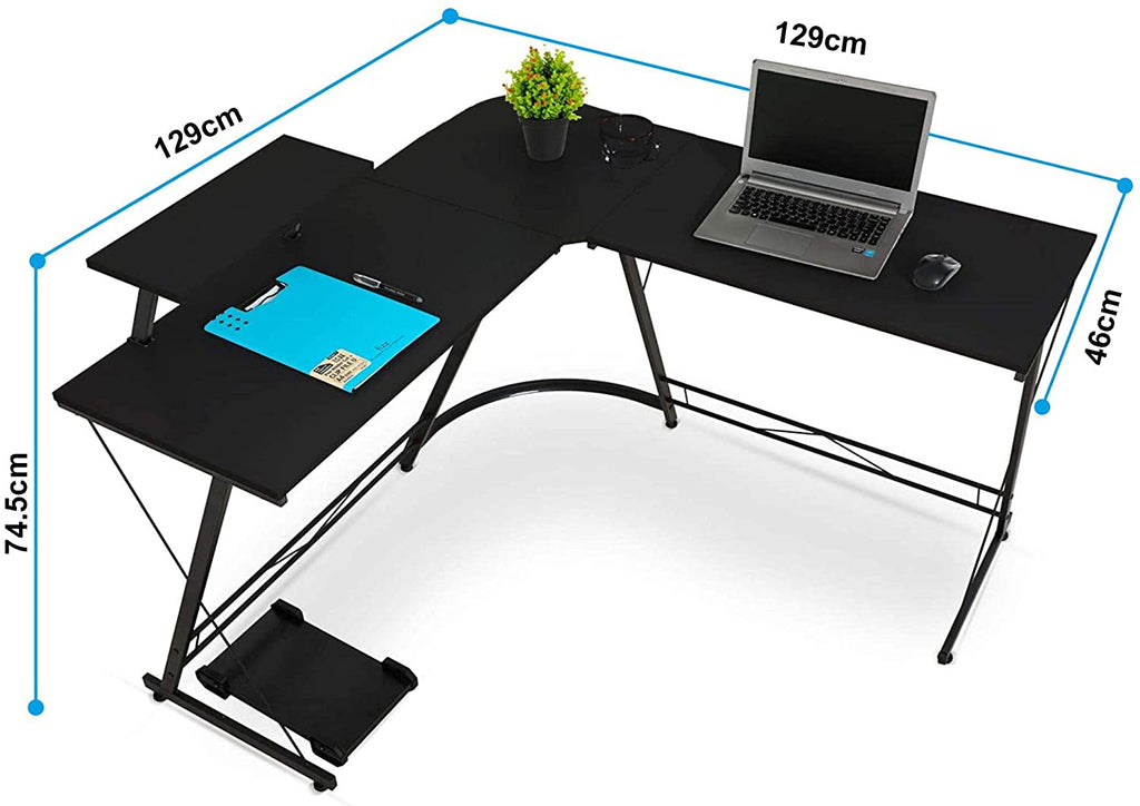 L shaped store desk for pc