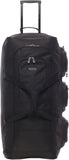 Large Lightweight Wheeled Duffle Holdall Travel Bag Sports Bag - 2 Year Warranty (34 Inch, Black/Black) - Packed Direct UK