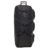 .Large Lightweight Wheeled Duffle Holdall Travel Bag Sports Bag - 2 Year Warranty (34 Inch, Black/Black) - Packed Direct UK