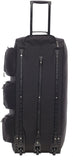 Large Lightweight Wheeled Duffle Holdall Travel Bag Sports Bag - 2 Year Warranty (34 Inch, Black/Black) - Packed Direct UK