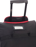 Large Lightweight Wheeled Duffle Holdall Travel Bag Sports Bag - 2 Year Warranty (Black/Red, 34 Inch) - Packed Direct UK