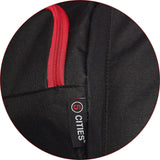 Large Lightweight Wheeled Duffle Holdall Travel Bag Sports Bag - 2 Year Warranty (Black/Red, 34 Inch) - Packed Direct UK