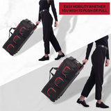 Large Lightweight Wheeled Duffle Holdall Travel Bag Sports Bag - 2 Year Warranty (Black/Red, 40 Inch) - Packed Direct UK