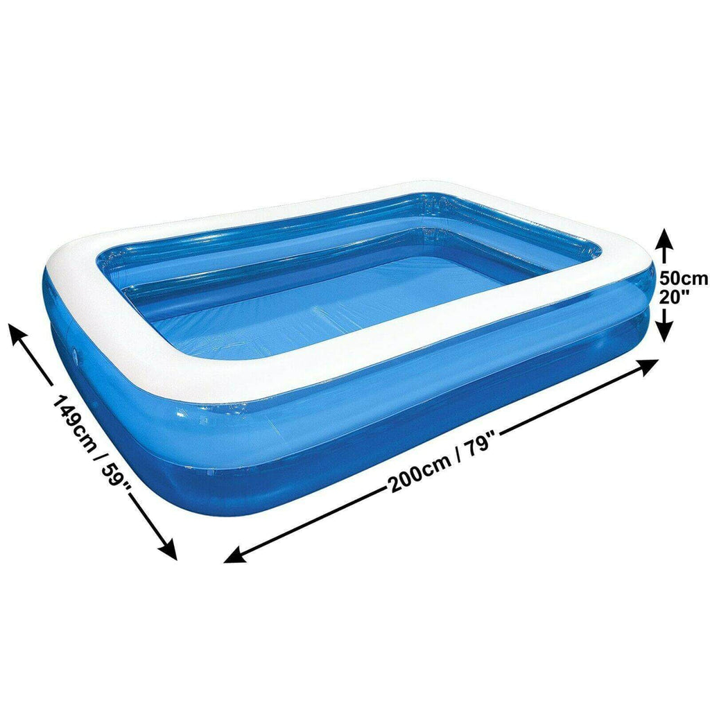LARGE & SMALL PADDLING GARDEN POOL KIDS FUN FAMILY SWIMMING OUTDOOR INFLATABLE - Packed Direct UK
