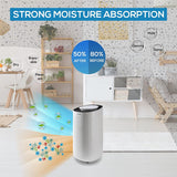 Olsen & Smith 12L/Day Portable Electric Dehumidifier Dehumidifiers for Home Damp Bedroom Kitchen Bathroom Garage Basement with 3L Tank & 2m Drain Hose - Packed Direct UK