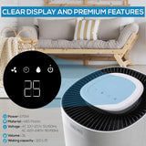 Olsen & Smith 12L/Day Portable Electric Dehumidifier Dehumidifiers for Home Damp Bedroom Kitchen Bathroom Garage Basement with 3L Tank & 2m Drain Hose - Packed Direct UK