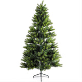 Olsen & Smith 6ft / 7ft / 7.5ft Pre-Lit Victorian Pine Multi-Function Artificial Christmas Tree with Warm White LED Lights - Packed Direct UK