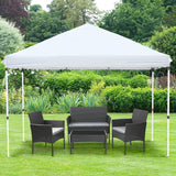 Olsen & Smith Catania Pop Up Garden Gazebo 3m x 3m Showerproof UV 50+ Outdoor Garden Shelter Rustproof PVC Coated Carry Bag & Leg Weight Bags Grey - Packed Direct UK