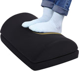 Olsen & Smith Ergonomic Foot Rest Cushion Pillow Pad Under Desk Foam Adjustable Height Footrest for Home Work Office Chair, Non Slip Black - Packed Direct UK