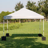 Olsen & Smith Catania Pop Up Garden Gazebo 3m x 3m Showerproof UV 50+ Outdoor Garden Shelter Rustproof PVC Coated Carry Bag & Leg Weight Bags Grey