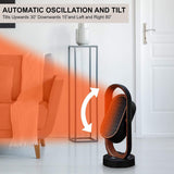 Olsen & Smith Tower Fan Heater Stylish Modern 1800W 1.8kW Compact Efficient Oscillating Ceramic with Timer Remote Control Low Energy for Home, Office and Bedroom - Packed Direct UK
