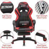 Olsen & Smith XTREME Gaming Chair New and Improved 2021 Model Ergonomic Office Desk PC Computer Recliner Swivel Chair Detachable Padded Head Rest Lumbar Support Cushion & Footrest - Packed Direct UK