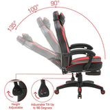 Olsen & Smith XTREME Gaming Chair New and Improved 2021 Model Ergonomic Office Desk PC Computer Recliner Swivel Chair Detachable Padded Head Rest Lumbar Support Cushion & Footrest - Packed Direct UK