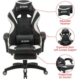 Olsen & Smith XTREME Gaming Chair New and Improved 2021 Model Ergonomic Office Desk PC Computer Recliner Swivel Chair Detachable Padded Head Rest Lumbar Support Cushion & Footrest - Packed Direct UK