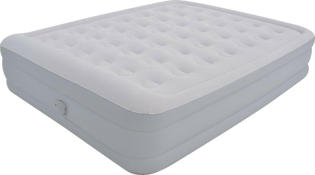 Queen Size Self Inflating Inflatable Portable AirBed Mattress with Built In Pump - Packed Direct UK