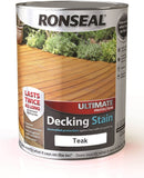Ronseal Ultimate Protection Decking Stain Rich Teak 5L - Packed Direct UK