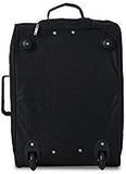 Set of 2 Hand Luggage Set Including Ryanair Cabin Approved 55x40x20cm Trolley Bag & 40x20x25 Ryanair Maximum Holdall Under Seat Flight Bag (Black X 2 + Navy X 2) - Packed Direct UK