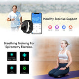 Smart Activity Fitness Sports Tracker Watch for Men & Women Android iOS with Built In Heart Rate Monitor Sleep Tracker IP68 Waterproof , Black/Green - Packed Direct UK