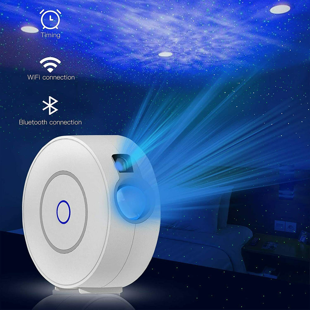 Smart LED Starry Sky & Nebular Cloud Projector for Bedroom Night Light Living Room Ambiance with Alexa Google Home Bluetooth WiFi App Control & Timer - Packed Direct UK