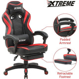 XTREME Gaming Desk and Gaming Chair Bundle, 43" Premium Carbon Fibre Effect Gaming Desk, Ergonomic Gaming Desk Chair - Packed Direct UK
