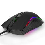 XTREME RGB Backlit USB Wired Optical Gaming Mouse for PC Computer Gaming - 7 Programmable Buttons - 6400 DPI Adjustable - Ergonomic Grip - Black - Packed Direct UK